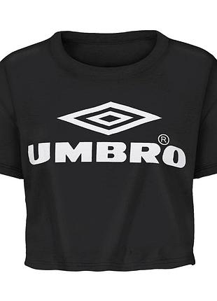 Кроп топ футболка umbro cotton 🖤🤍
