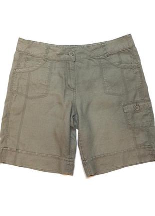 Шорты классические george bootcut 100% лен размерорда 14 eur 42