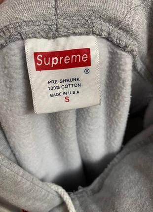 Отличная серая худи от supreme4 фото