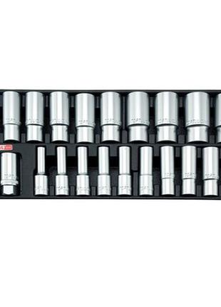 Набір головок довгих 1/2" 8-32мм 22ед. (в ложементі) toptul gaat2202