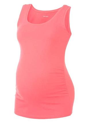 Майка для вагітних бавовняна для жінки esmara lycra® 296162 s кораловий