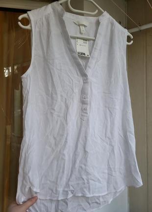 Топ летняя рубашка блузка h&m сорочка літня футболка2 фото