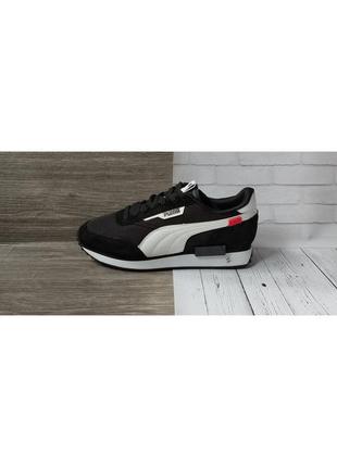 Кросівки чоловічі puma future rider чорнi.стильнi чоловiчi кросiвки пума текстиль+замш.