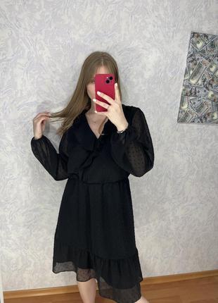 Черное базовое платье, сарафан6 фото