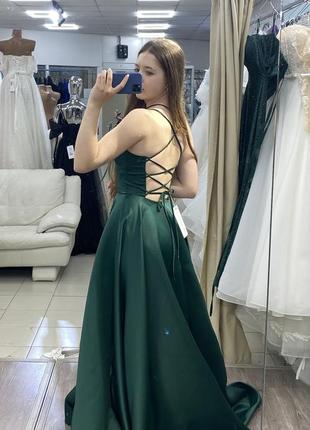 Сукня святкова смарагдового кольору