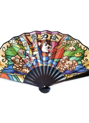Веер качественный и практичный,веер складной,веер манга  maтериал сатин, пластик