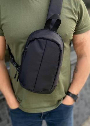 Чоловіча нагрудна сумка-слінг через плече pancur чорна