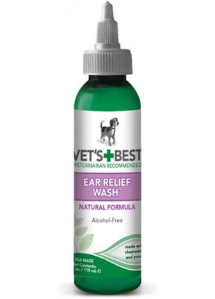 Vet`s best ear relief wash (ветс бест іар рельєф ваш) засіб для чищення вух для собак
