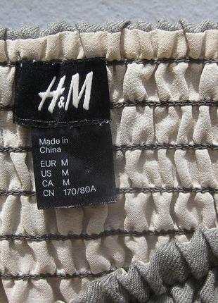 Лёгкая юбка серый хаки с большими карманами h&m6 фото
