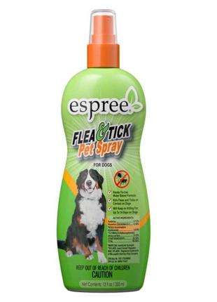 Espree flea tick spray (еспр флеа тік спрей) репелентний спрей для собак захист від бліх і кліщів