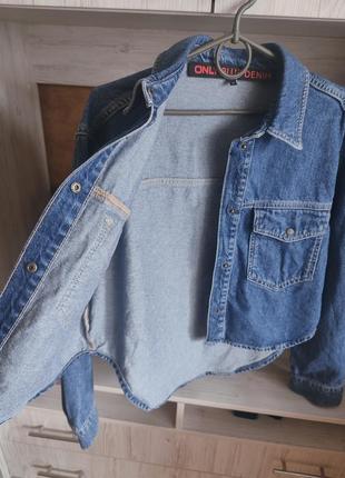 Трендовий джинсовий жакет джинсова куртка оверсайз 🔥🔥🔥3 фото