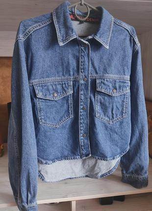 Трендовий джинсовий жакет джинсова куртка оверсайз 🔥🔥🔥1 фото