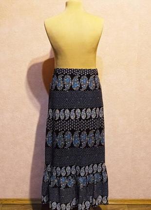 Шикарная летняя юбка с оборкой, dorothy perkins (англия).4 фото