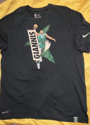 Нова стильна футболка nike freak giannis antetokounmpo bucks mvp dri fit .хл3 фото