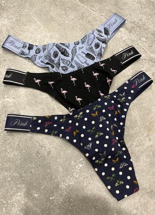 Набор трусиков трусики victoria’s secret трусы виктория сикрет