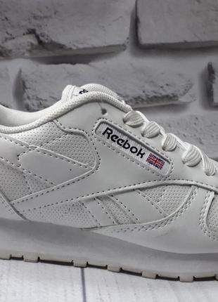 Жіночі кросівки reebok classic шкіряні білі