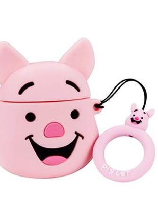 Силіконовий футляр disney series для навушників airpods + кільце