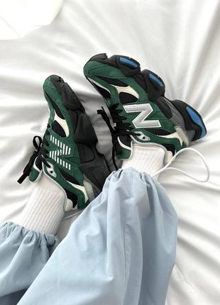 Кросівки в стилі new balance 9060 « forest green » premium1 фото