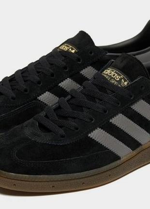 Мужские кроссовки демисезон adidas spezial замшевые черные с серым р 41-45