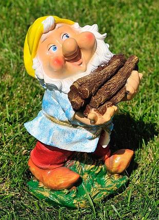Садова фігура гном дровосек малий