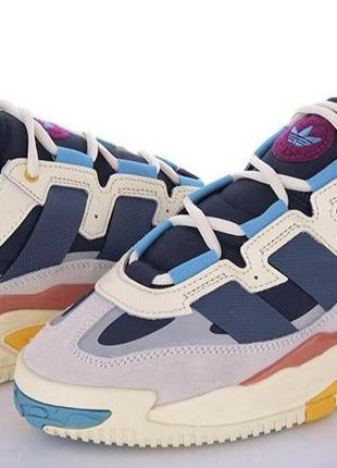 Женские подростковые кроссовки adidas niteball комбинированные с рефлективными вставками разные цвета 36-41р.