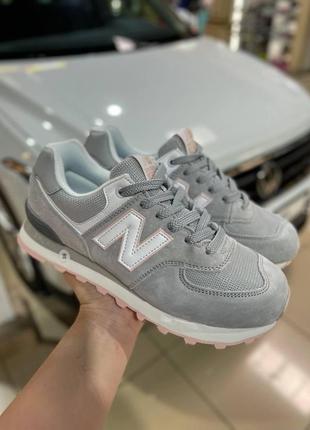 Женские кроссовки nb 574 свет серого цвета 36-41р