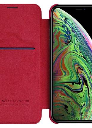 Шкіряний чохол (книжка) nillkin qin series для apple iphone 11 pro (5.8")2 фото
