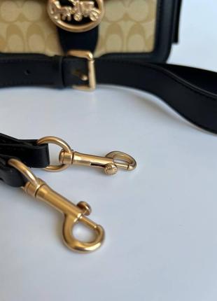 Стильная женская сумка coach, аккуратная сумочка, натуральная кожа фирма coach, топ дизайн3 фото