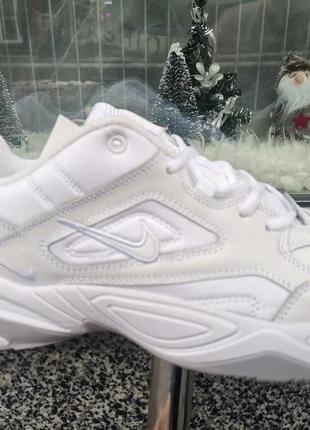 Чоловічі демісезонні кросівки nike monarch tekno шкіряні білі р 41-46 ()