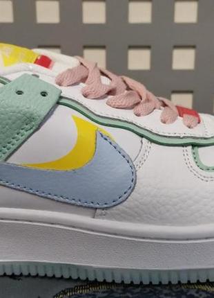 Жіночі кросівки nike air force 1 шкіряні різнокольорові ()