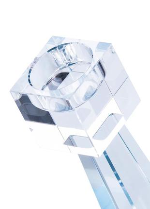 Подсвечник стеклянный 20.5 (см) квадратный на 1 свечу