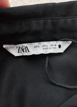 Блуза блузка zara чорна віскоза5 фото