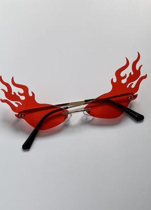 Fire sunglasses очки солнцезащитные огненные новые2 фото