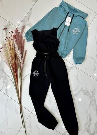 Підліткові спортивні костюми 3-ки з турецької двухнитки