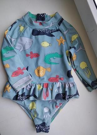 M&s купальник купальный костюм 18-24 мес 1,5-2 года 86-92 см