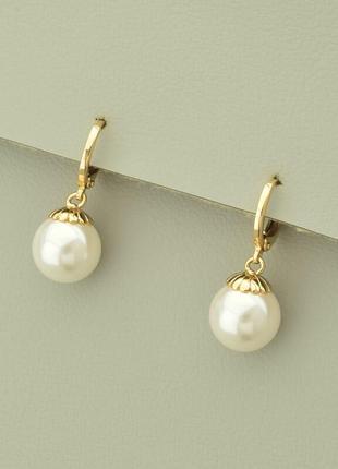 Серьги 'xuping' майорка (позолота 18к)