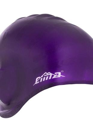 Шапочка для плавания силиконовая на длинные волосы для взрослых cima pl-1664 цвета в ассортименте