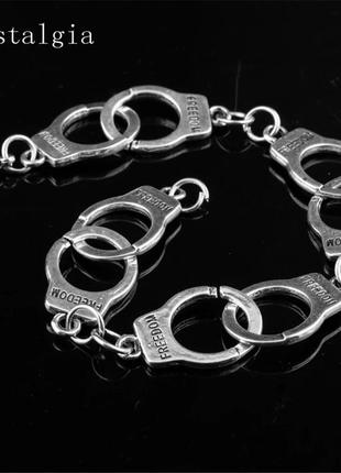 Браслет с наручниками freedom наручники love свобода