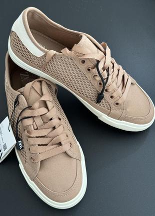 Тканевые кеды zara
