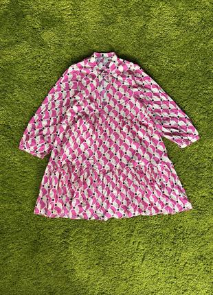 Бавовняна сукня zara вільного пошиву