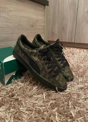 Кросівки жіночі пума puma basket гірчичний