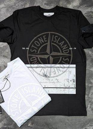 Футболка stone island мужская с принтами