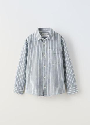 Лляна сорочка для хлопчика zara