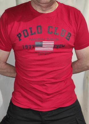 Новая сток фирменная футболка бренд us polo assn.м-л