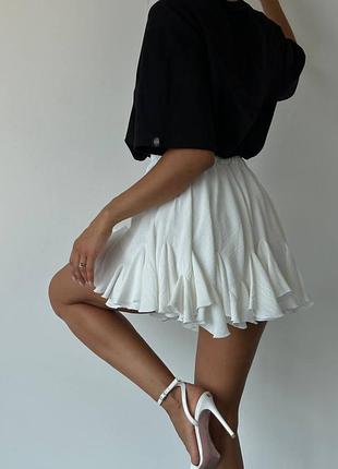 Юбка с рюшами 831