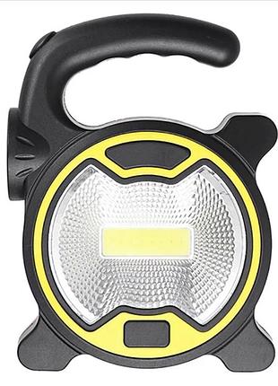 Ручной фонарик прожектор на батарейках cob work light ty-915 черно/желтый арт. 05353