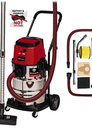 Пылесос строительный аккумуляторный einhell tp-vc 36/30 s auto - solo (2347143)