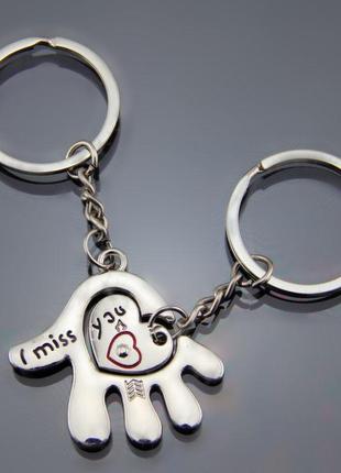 Брелки сріблясті для пари