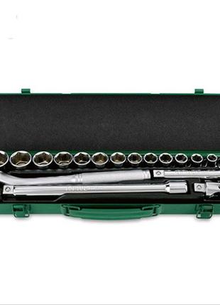 Набір головок з тріскачкою toptul 1/2" 18ед. gcad1821