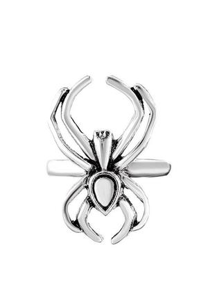 Кафа кліп з павучком , колір сріблястий, чорний